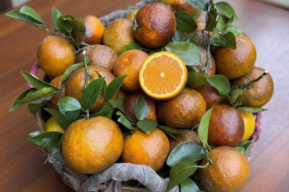 Cam sành từ vùng đất Hàm Yên với vị chua ngọt cân đối, mang lại sự tươi mới và hương vị tuyệt vời, là món quà từ thiên nhiên